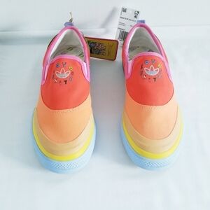 NWT Adidas Originals Nizza Slip-On Sneakers Pride Rainbow Love Unites